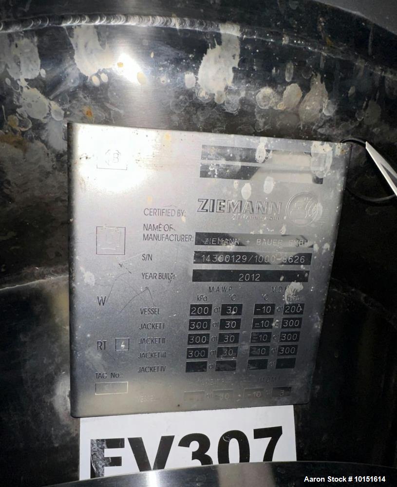 Used 300 BBL Stainless Steel Fermenter – Ziemann Bauer Tank