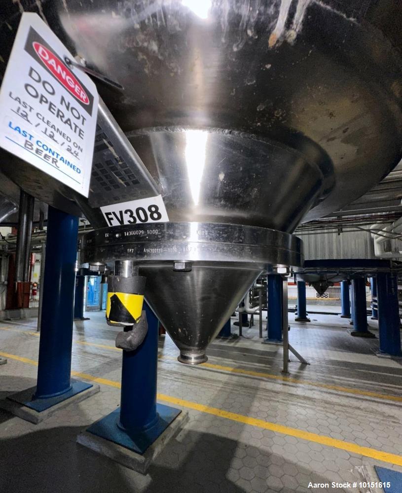 Ziemann Bauer 9,300 Gallon Glycol Jacketed Fermentation Tank