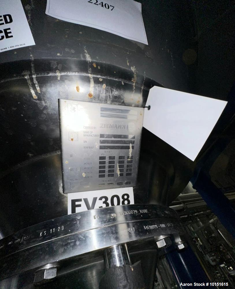 Ziemann Bauer 9,300 Gallon Glycol Jacketed Fermentation Tank