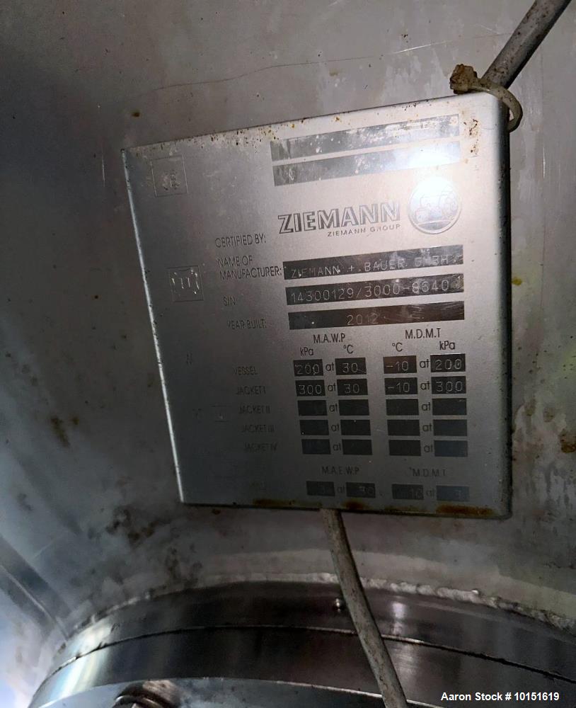 9,300 Gallon Brewery Fermenter – Ziemann Bauer Jacketed Tank