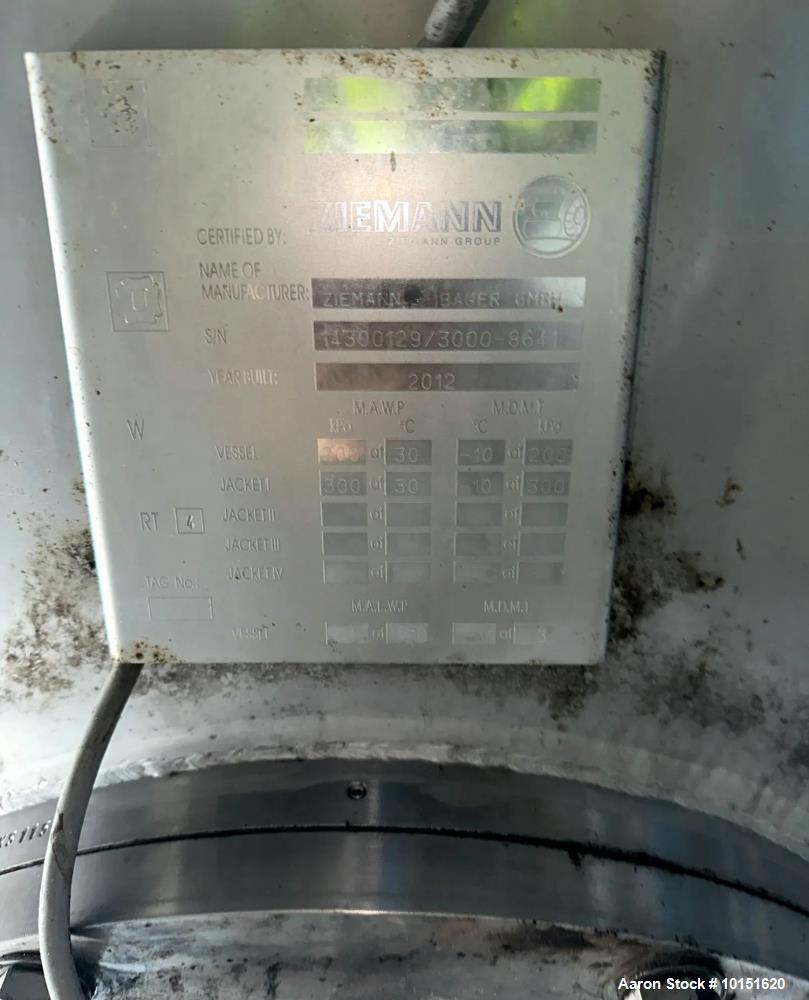Used Ziemann Bauer 300 BBL Fermentation Vessel – 304 Stainless