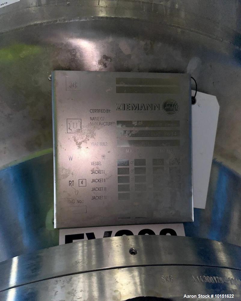 Ziemann Bauer 200 BBL Fermentation Tank – 6,200 Gallon Stainless Vessel