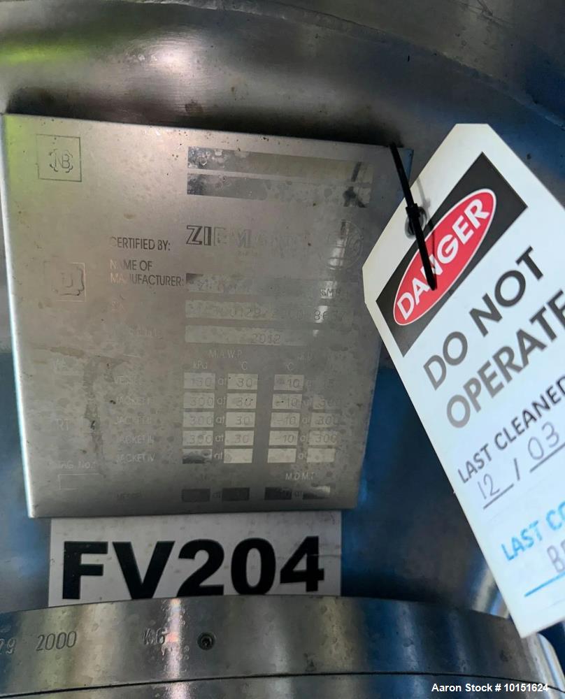 Used 200 BBL Stainless Steel Fermenter – Ziemann Bauer Tank