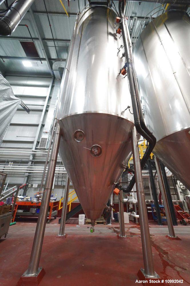 Used Berli Falco Stainless Steel Fermenter Tank; 360 BBL