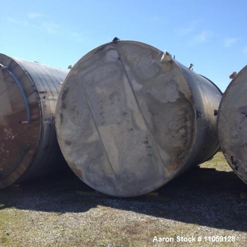 Used Tate Metal Works 15,200 Gallon Stainless Steel Storage Tank
