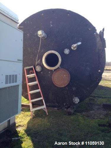 Used- 25,000 Gallon Stainless Steel Storage Tank. 12' diameter x 30' T/T. Flat bottom and cone top. Tank has a dimple jacket...