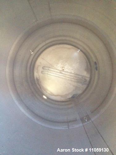 Used- 25,000 Gallon Stainless Steel Storage Tank. 12' diameter x 30' T/T. Flat bottom and cone top. Tank has a dimple jacket...