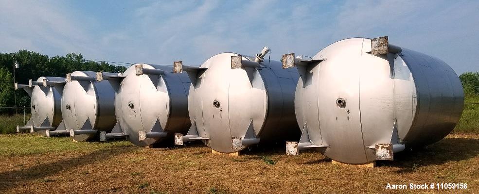 Used- 15,000 Gallon 304 Stainless Steel Agitated Tank.