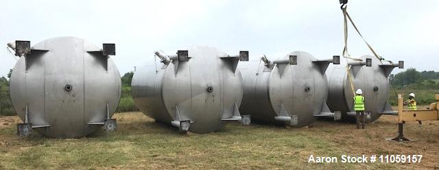 Used- 15,000 Gallon 304 Stainless Steel Agitated Tank.