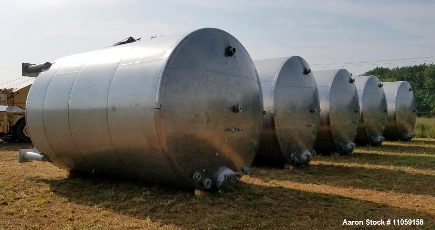 Used- 15,000 Gallon Stainless Steel Agitated Tank.