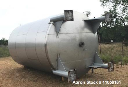 Used- 11,500 Gallon Stainless Steel Mixing Tank.