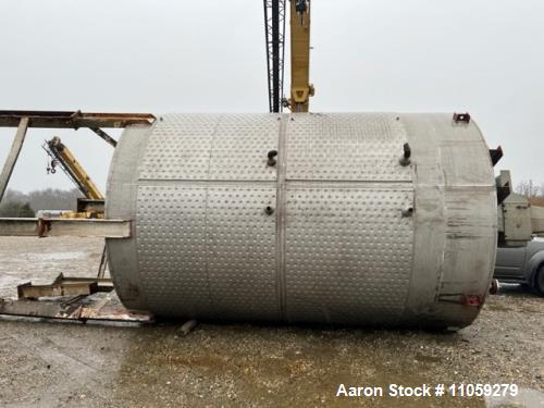 Used-10000 Gallon Stainless Steel Jacketed Mixing Tank