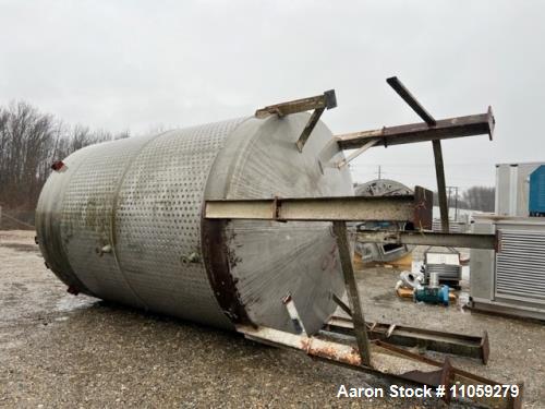 Used-10000 Gallon Stainless Steel Jacketed Mixing Tank