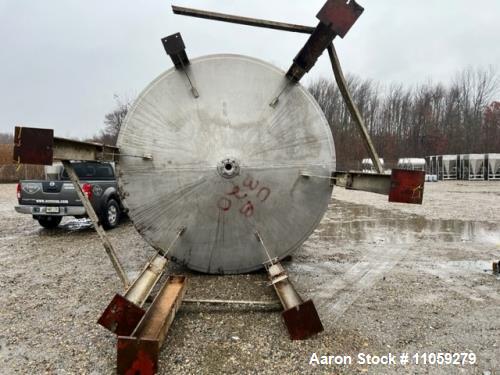 Used-10000 Gallon Stainless Steel Jacketed Mixing Tank
