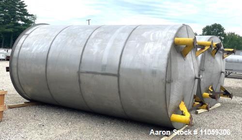 Used-8000 Gallon 304 Stainless Steel Cone Bottom Mix Tank