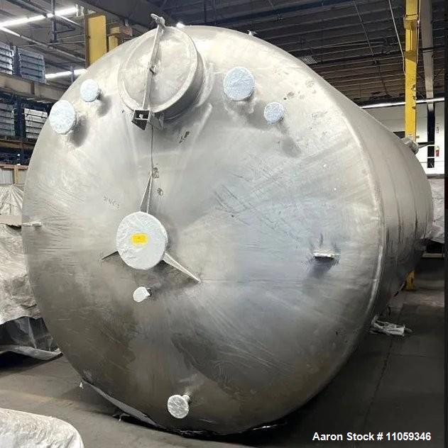 Unused- Rattan Mix Tank, 7000 Gallons. 304 Stainless steel; Dish top, Cone bottom