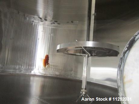 Used Tank, 10,000 Gallons, Stainless Steel.  Unit is jacketed on bottom and is insulated. Tank measures 116" diameter x 224" straight side with dish top and sloped bottom.  Tank has 16" x 20" top man...
