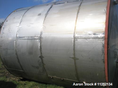 Used-15,000 Gallon Vertical Stainless Steel Tank