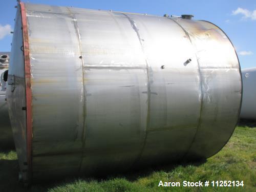 Used-15,000 Gallon Vertical Stainless Steel Tank