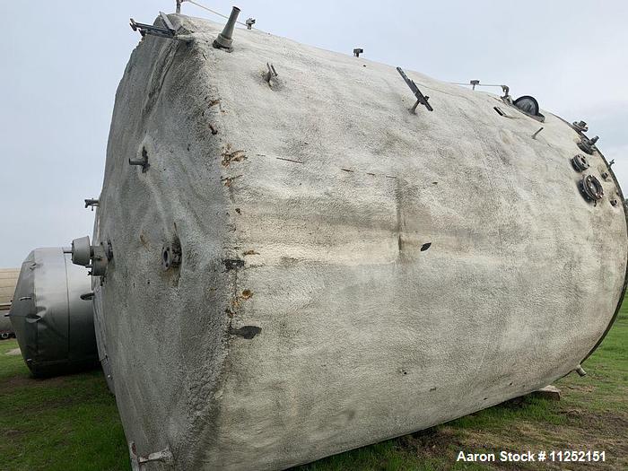 Used-Stainless Steel Tank, Approximately 17,000 Gallon