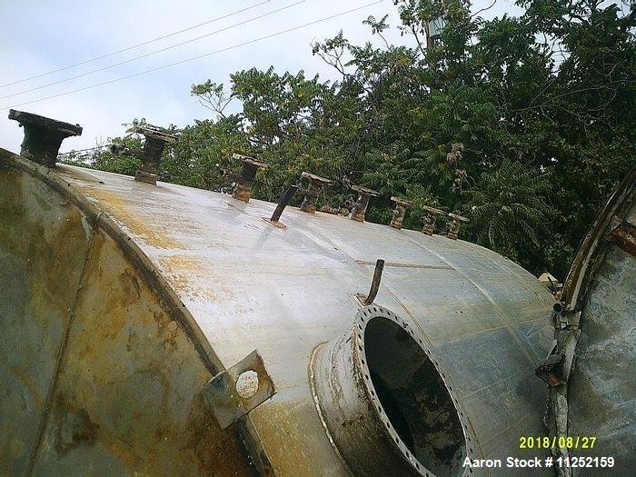 Used-Stainless Steel Single Wall Tank, Approximately 7,400 Gallon