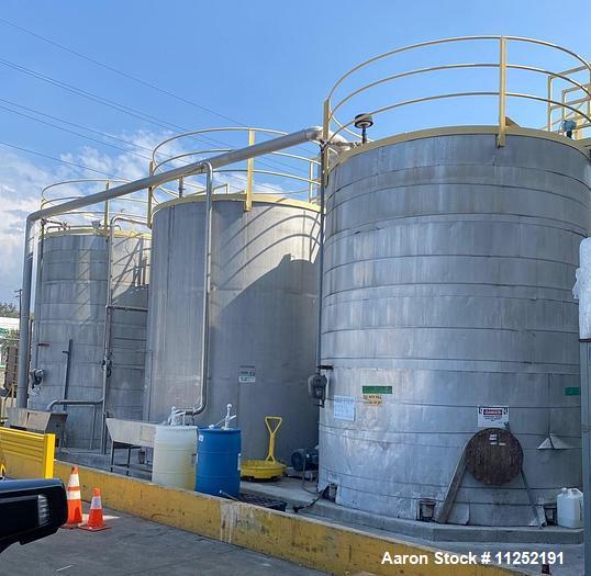 Used-12,500 Gallon Stainless Steel Tank