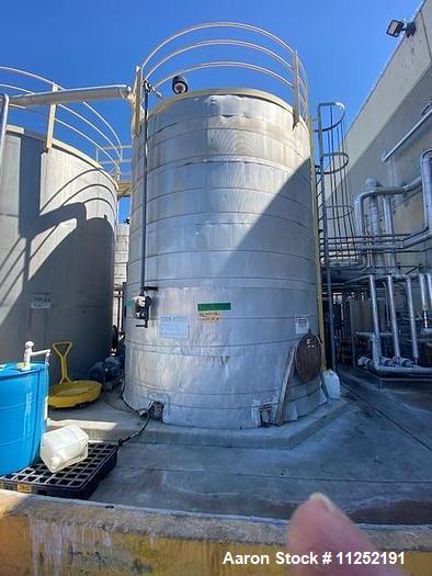 Used-12,500 Gallon Stainless Steel Tank