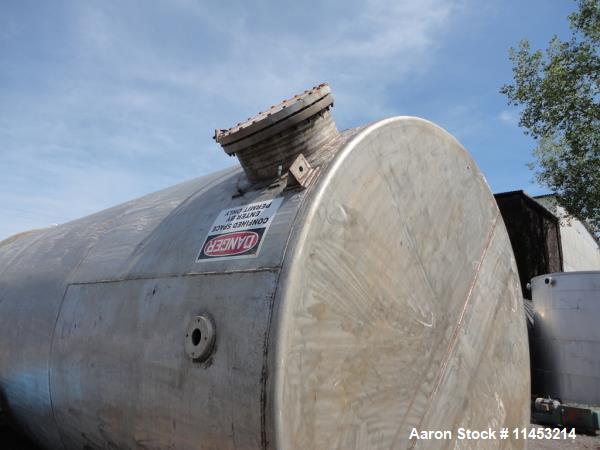 Used- 15000 Gallon Stainless Steel Storage Tank