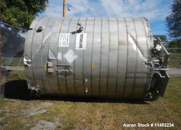 Used- 9,500 Gallon Stainless Steel Storage Tank