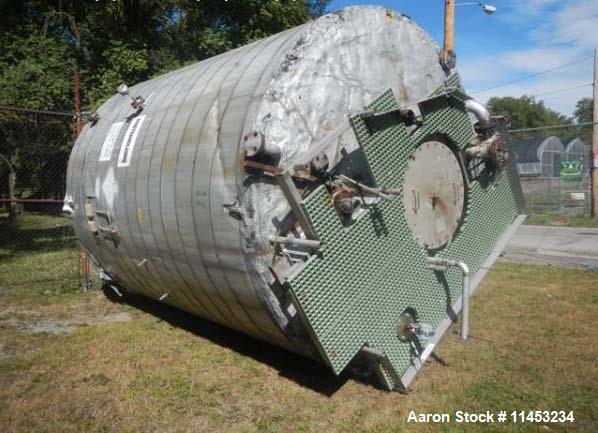 Used- 9,500 Gallon Stainless Steel Storage Tank