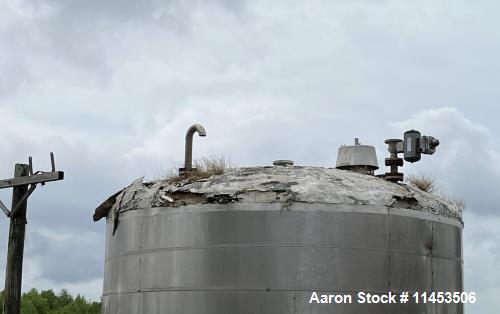 Used-15,000 Gallon Stainless Steel Storage Tank