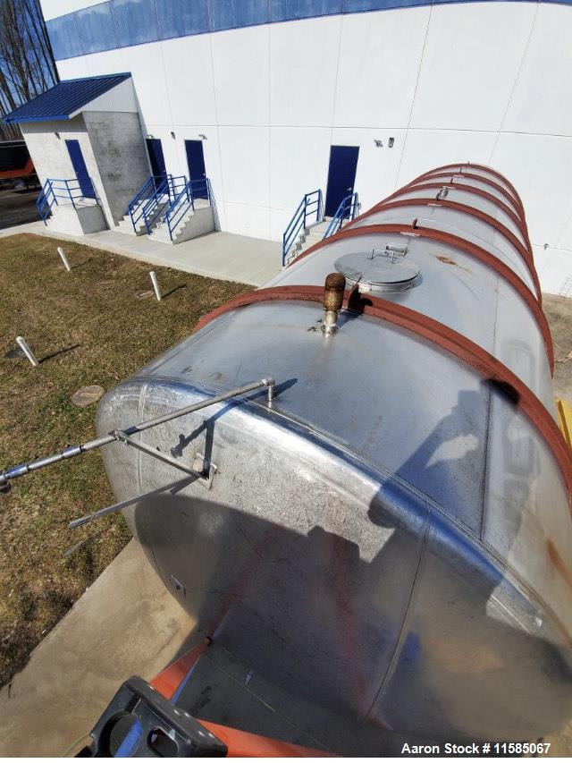 Used- Horizontal T304 Stainless Steel Tank