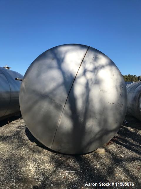 Used 5000 Gallon (approximately) Horizontal Stainless Steel Tank