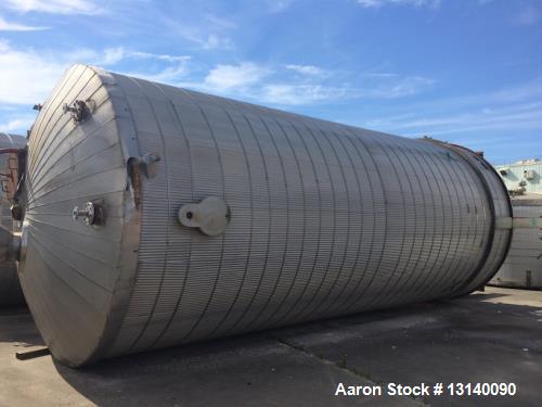 Used- Recon South Carolina Approximately 25,000 Gallon 304 Stainless Steel Vertical Tank. 12’ diameter x 29’ high straight s...