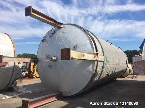 Used- Recon South Carolina Approximately 25,000 Gallon 304 Stainless Steel Vertical Tank. 12’ diameter x 29’ high straight s...