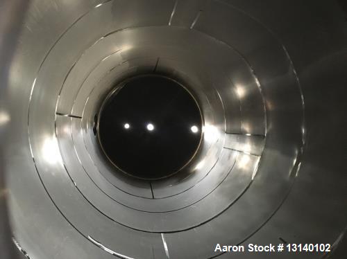 Used-Approximately 25,000 Gallon 304 Stainless Steel Vertical Tank
