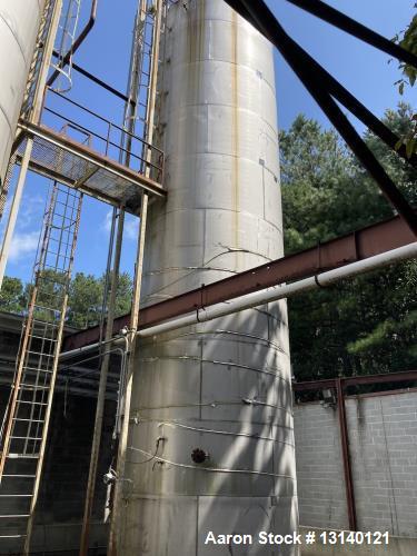 Used Approximately 35,000 Gallon 304 Stainless Steel Tank