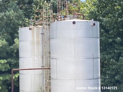 Used Approximately 35,000 Gallon 304 Stainless Steel Tank