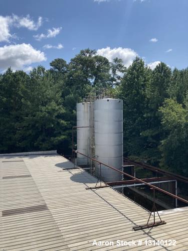Used Approximately 35,000 Gallon 304 Stainless Steel Tank