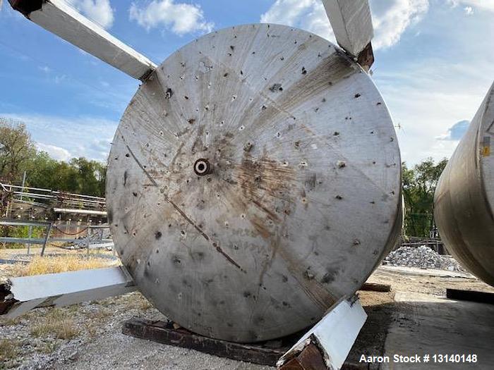 Used-Approximately 20,000 Gallon Vertical 304 Stainless Steel Tank