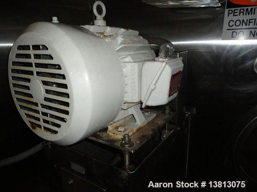 Used 20,000 Gallon Jacketed Silo, mild steel exterior and stainless steel interior. Jacket coils are located in the bottom 1/3 of the tank. 7 1/2 hp, 240/480V, 60 hz. Agitator mounted at bottom side ...