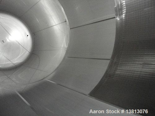 Used 20,000 Gallon Jacketed Silo, mild steel exterior and stainless steel interior. Jacket coils are located in the bottom 1/3 of the tank. 7 1/2 hp, 240/480V, 60 hz. Agitator mounted at bottom side ...