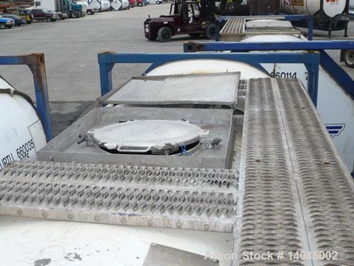 Used 6600 Gallon Single Compartment Insulated ISO Tank Container. 316 stainless steel tank, horizontal. Approximately 7'7" diameter x 20' long. Mounted in a carbon steel frame. 20' long x 8' wide x 8...
