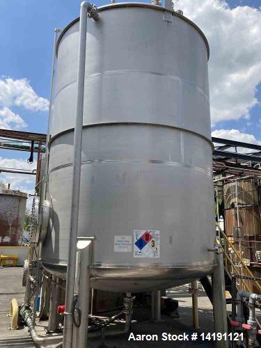 Used-10000 Gallon 304L Stainless Steel Vertical Tank