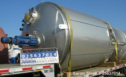 Used-Used-Tank. Stainless Fabricators. 5,000 gallon. 316L Stainless Steel. Vertical.Insulated.Mfg. new in 2002