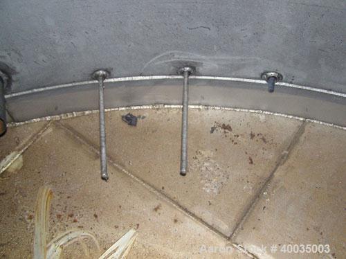 Used: Hammond Iron Works Tank, 15,000 gallon, 316 stainless steel, 11' diameter x 21' high, vertical.  Cone top and flat bottom. Insulated.  This tank has an API rating for outside storage.  MFRS. A....
