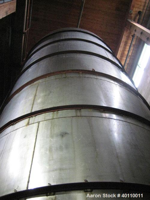 Used- Westeel 25,608 Gallon (96,800 Liter) 304 Stainless Steel Storage Tank. Vertical Design. Approx. 12' Diameter x 31'6"  ...