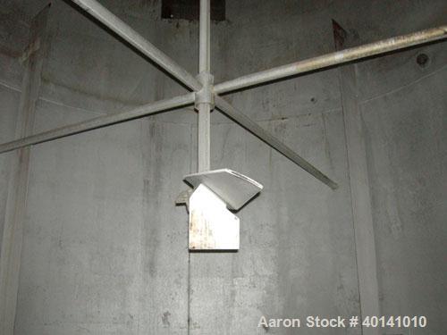 Used: Tank, approximately 12,000 gallon, stainless steel, vertical top mounted Lightnin agitator. (Service tank CP46, ammonia sulphate.)