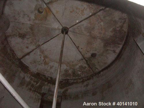 Used: Tank, approximately 12,000 gallon, stainless steel, vertical top mounted Lightnin agitator. (Service tank CP46, ammonia sulphate.)