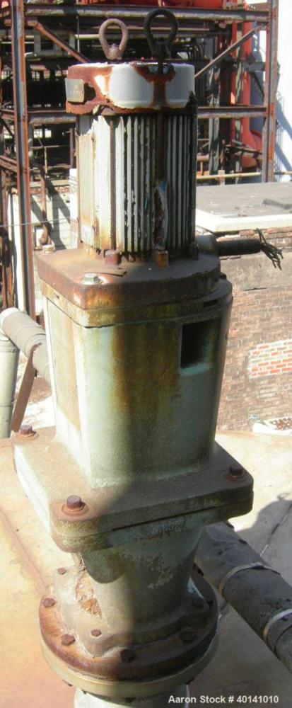 Used: Tank, approximately 12,000 gallon, stainless steel, vertical top mounted Lightnin agitator. (Service tank CP46, ammonia sulphate.)